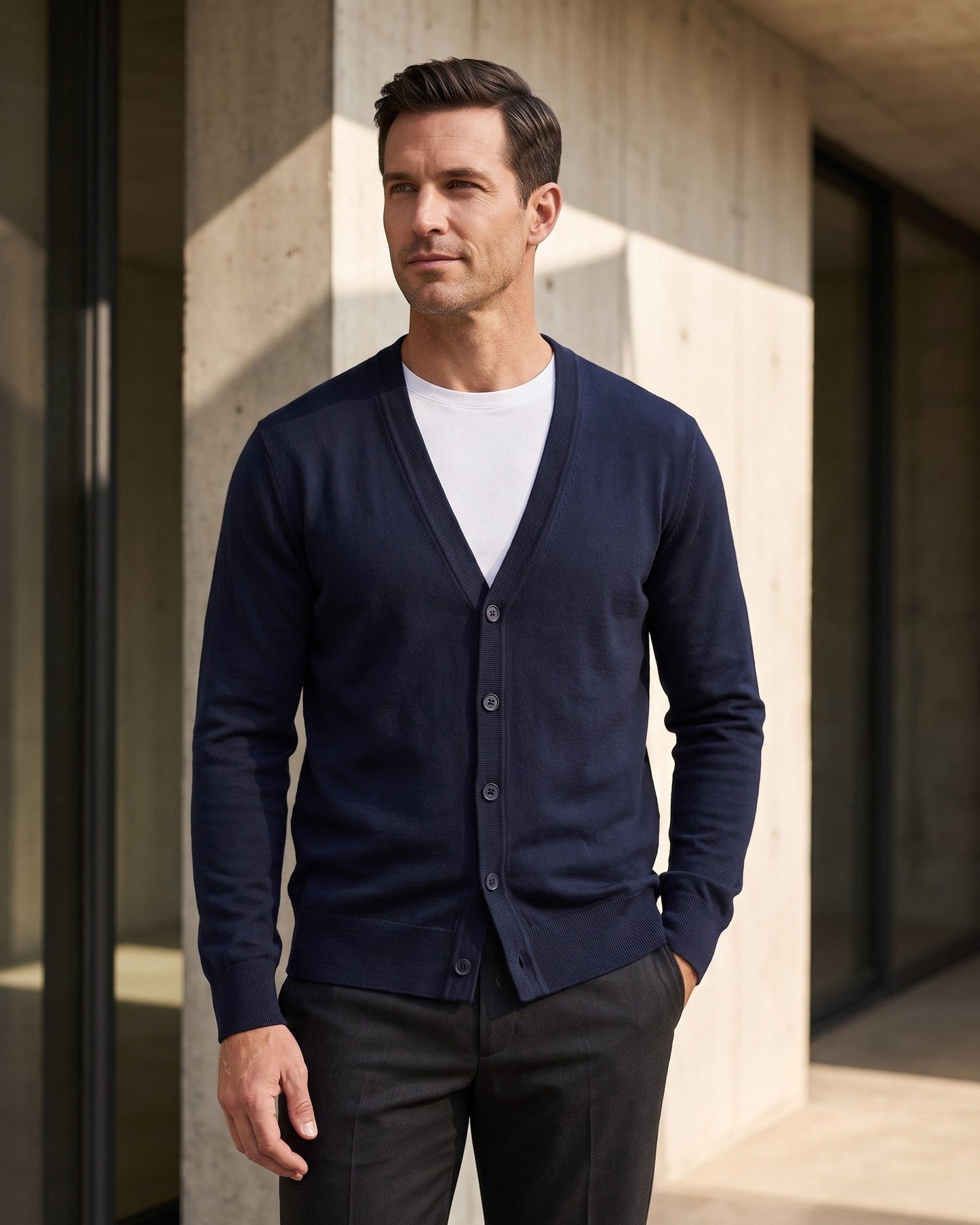 Andrea Cotton Blend Cardigan